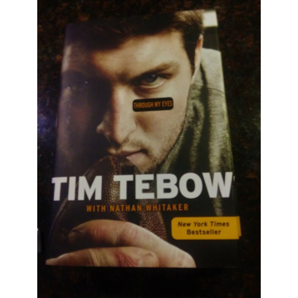 Through My Eyes by Tim Tebow and Nathan Whitaker (2011, Hardcover) Brand New!